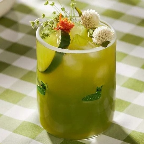 Anthropologie NWT  Caterpillar 🐛 Icon Juice Glass Collection SOLD OUT! - Picture 1 of 7